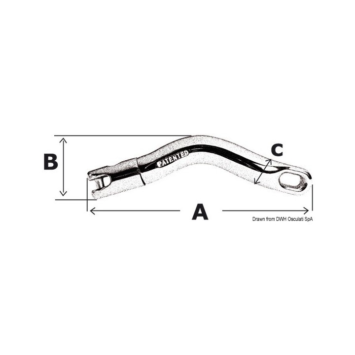 Jonction chaîne/ancre articulée