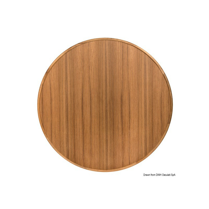Plans de table teck avec bords