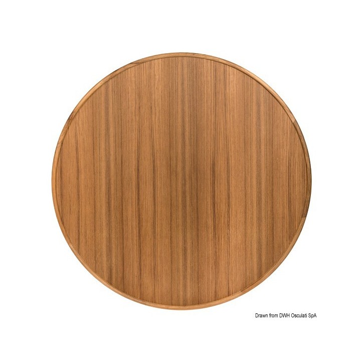 Plans de table teck avec bords