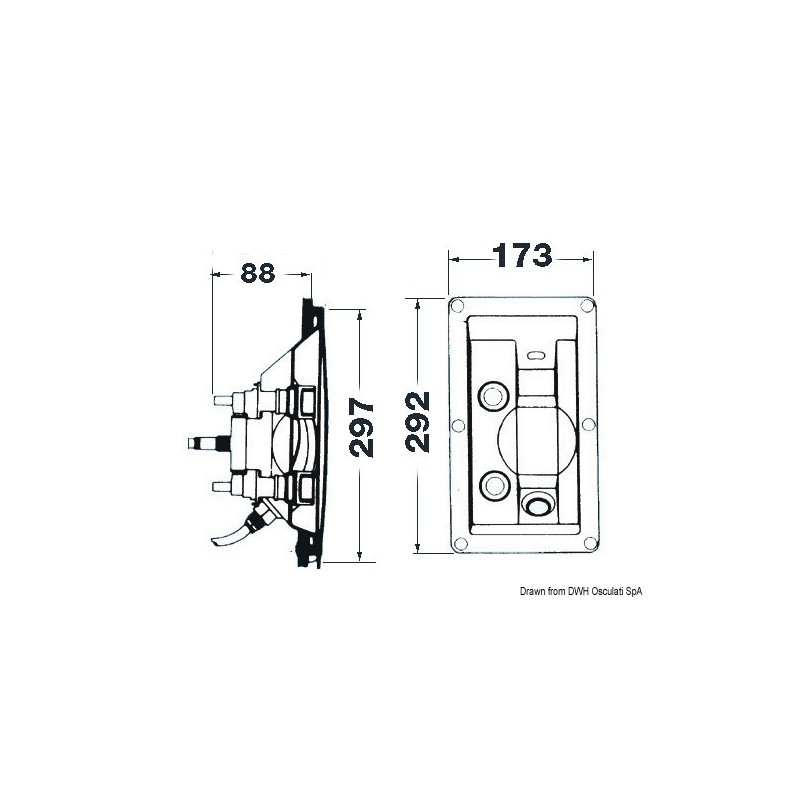 Douche encastrable Whale 