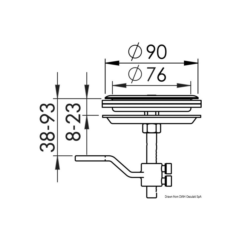 Lève-plancher à fermeture 38.152.20