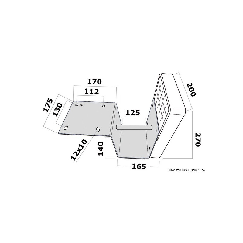 Support moteur pour plateforme 