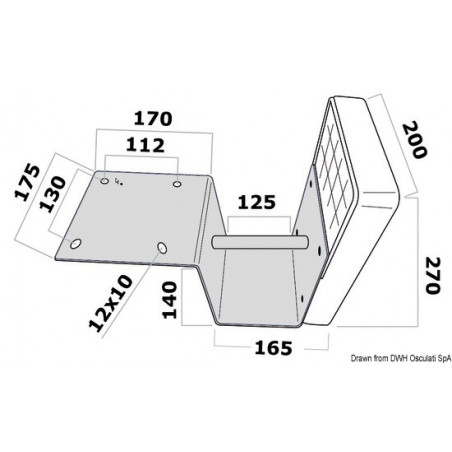 Support moteur pour plateforme 