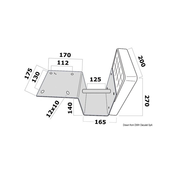 Support moteur pour plateforme 