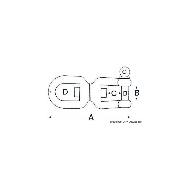 Emerillon inox il-manille 
