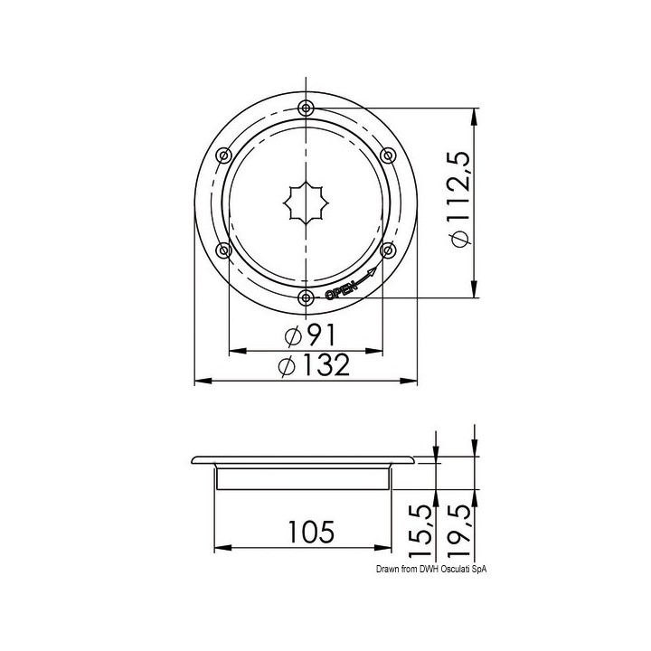 Trappe d'inspection ouverture rapide