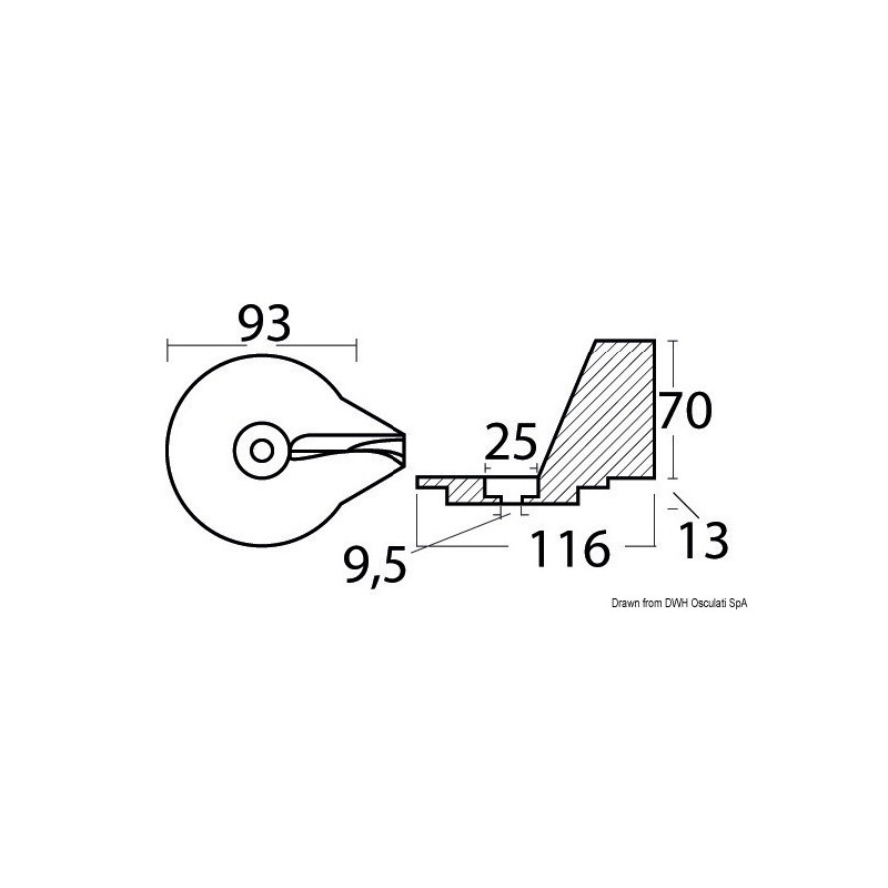 Queue carpe Mercury 25/50 HP 