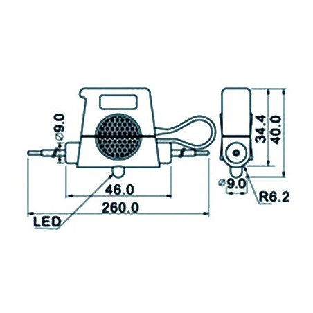 Porte-fusible avec LED d'alarme