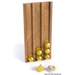 Porte-capsules teck