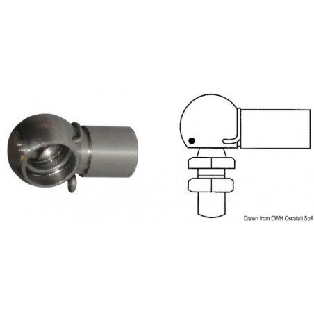 Rotule 10mm pour vérin à sphère