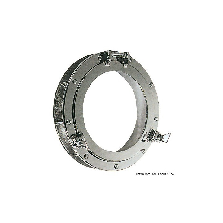 Hublot rond laiton chromé