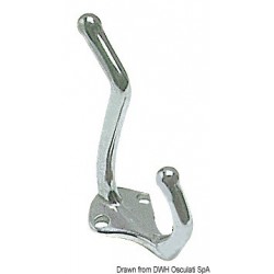 Porte-manteau inox poli