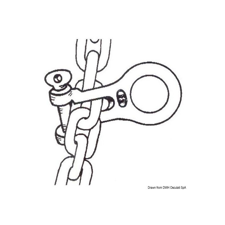 Manille de mouillage 