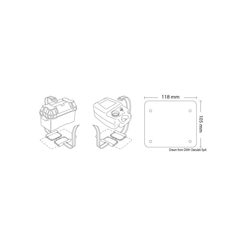 Kit de fixation pour batterie 