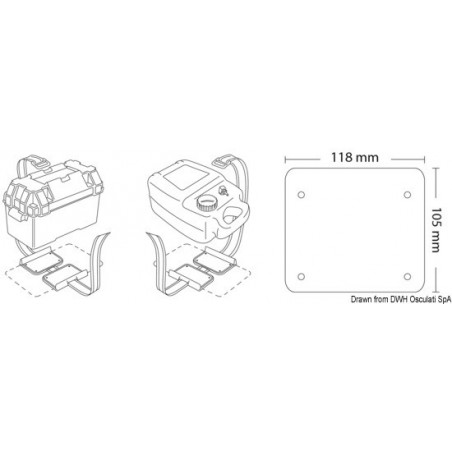 Kit de fixation pour batterie 