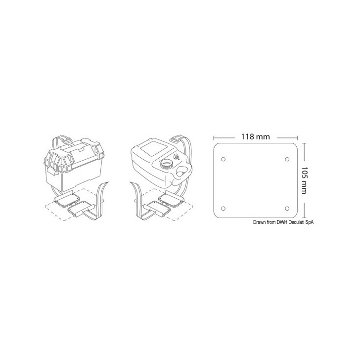 Kit de fixation pour batterie 
