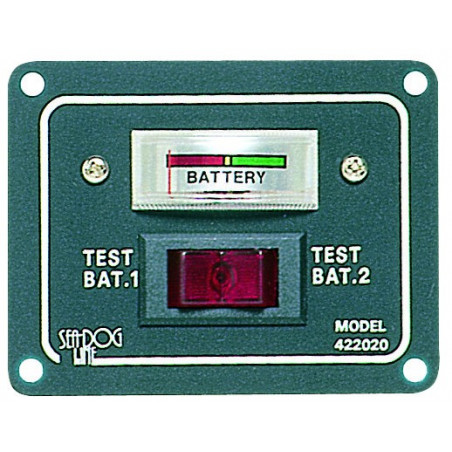 Tableau pour 2 batteries 