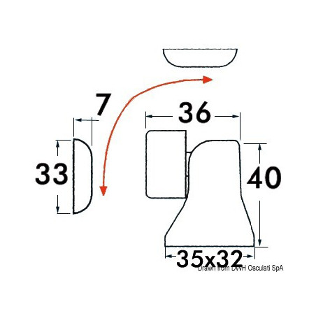 Bloque-porte magnétique orientable