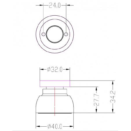 Bloque-porte magnétique