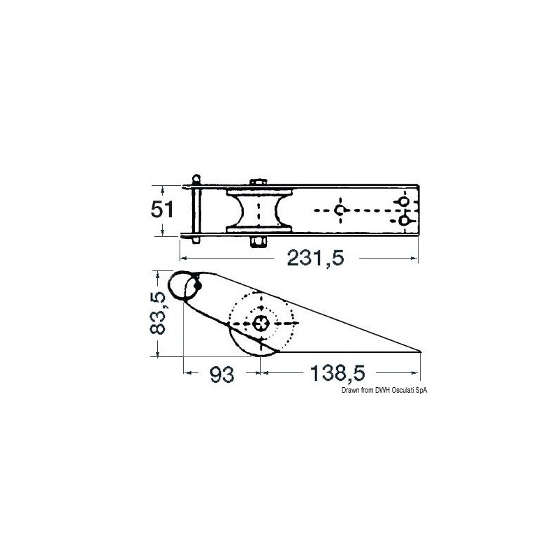 Davier inox 280x55 mm 