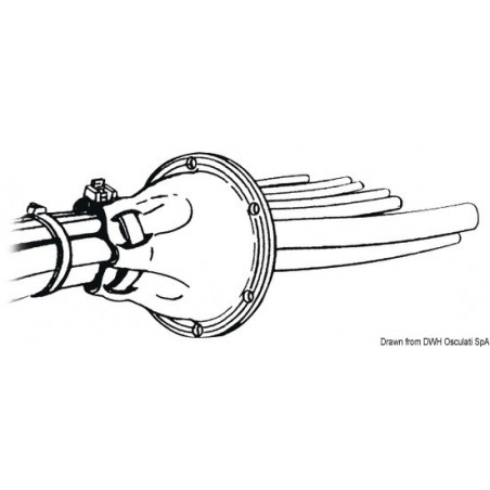 Passe-câble ouvert PVC