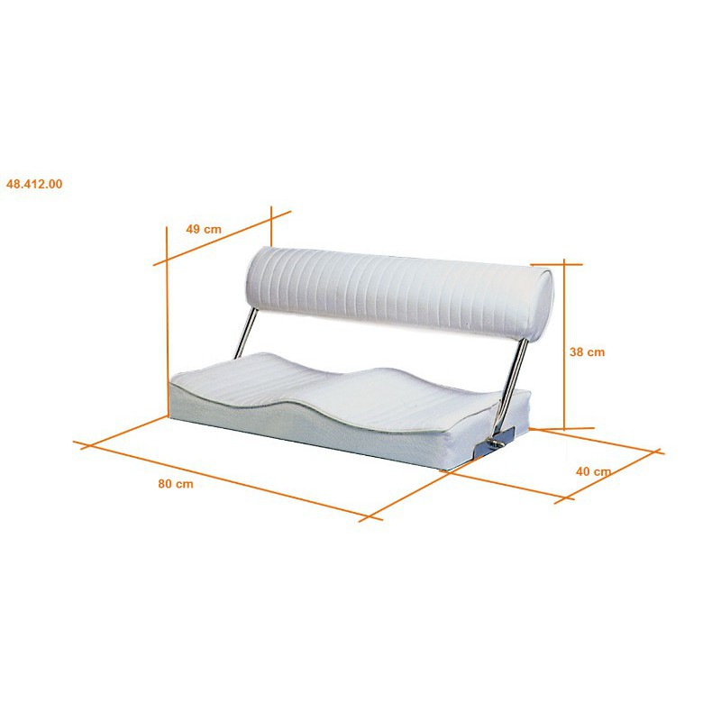 Siège biplace rabattable