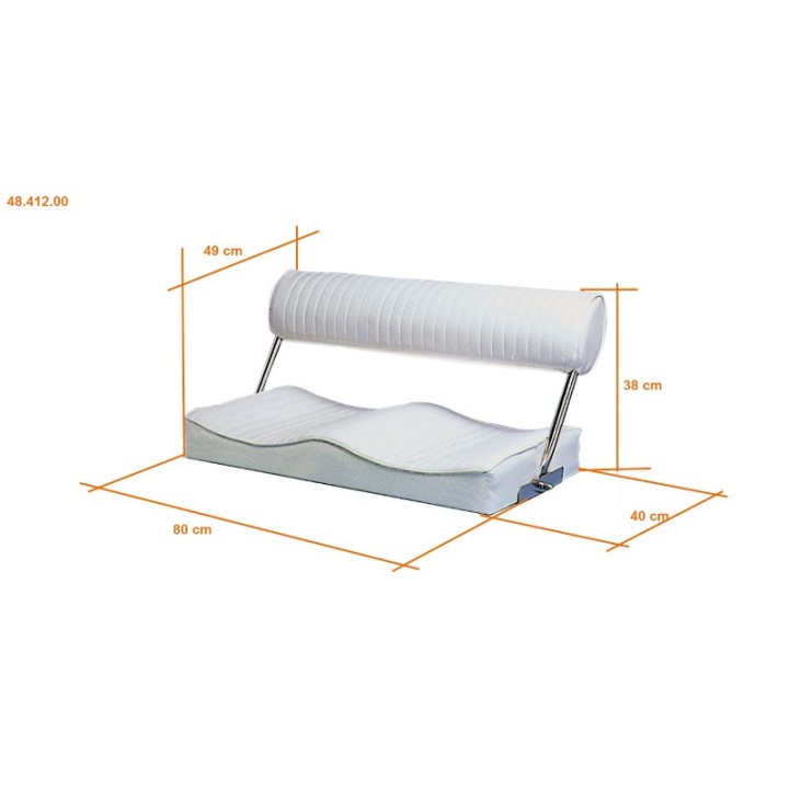Siège biplace rabattable