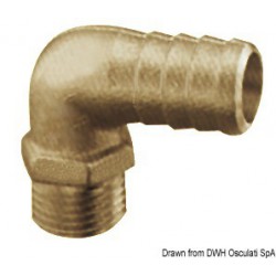 Embout coudé mâle