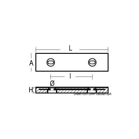 Anode à boulonner 