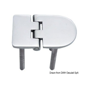 Charnière inox moulée 4 mm