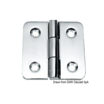 Charnière inox moulée 4 mm