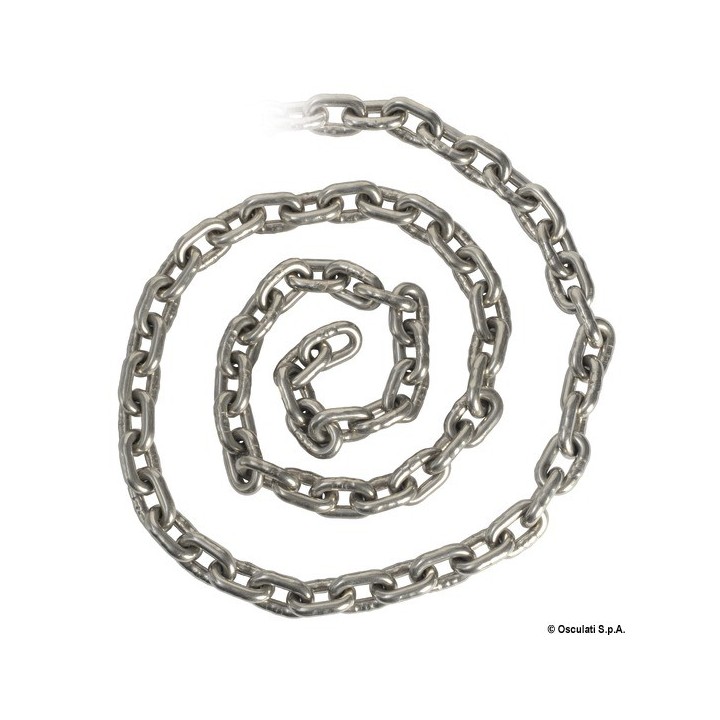 Chaîne inox calibrée 