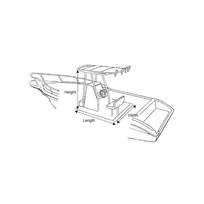 Bâche pour console avec T-Top