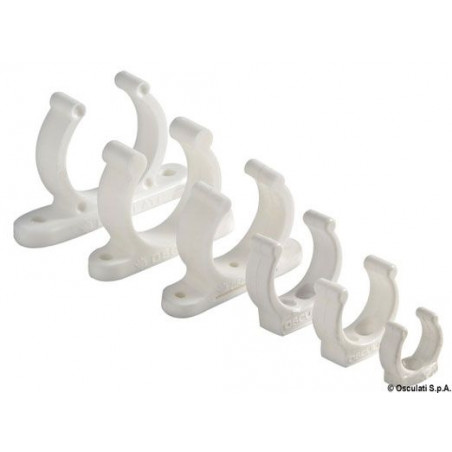 Clip plastique 35mm blanc 