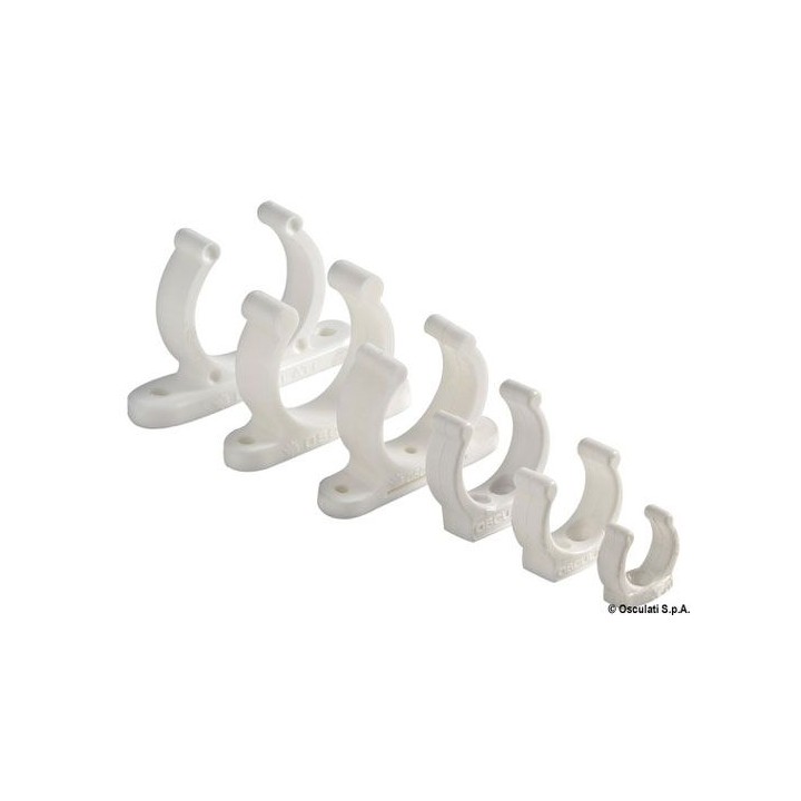 Clip plastique 35mm blanc 