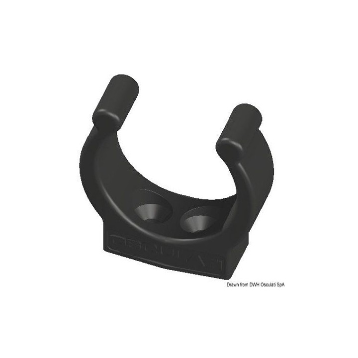 Clip plastique 35mm blanc 