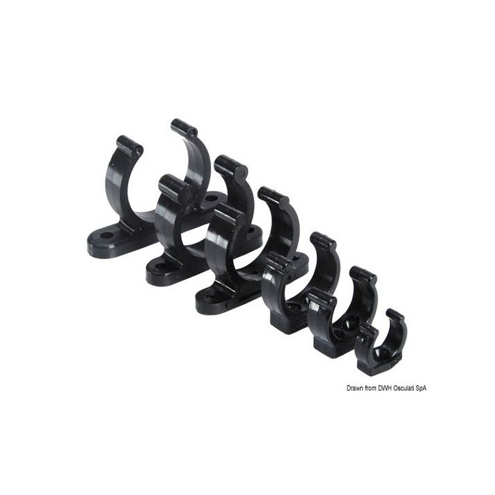 Clip plastique 35mm blanc 