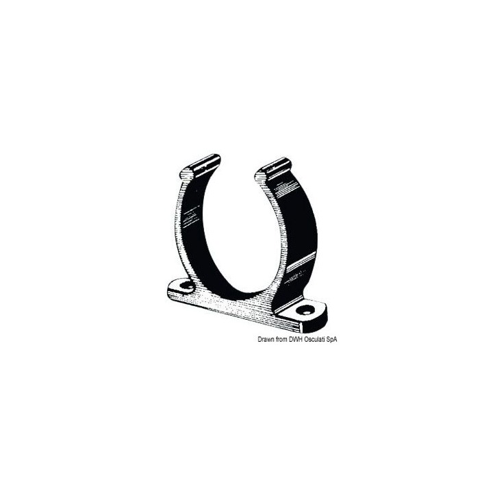 Clip plastique 35mm blanc 