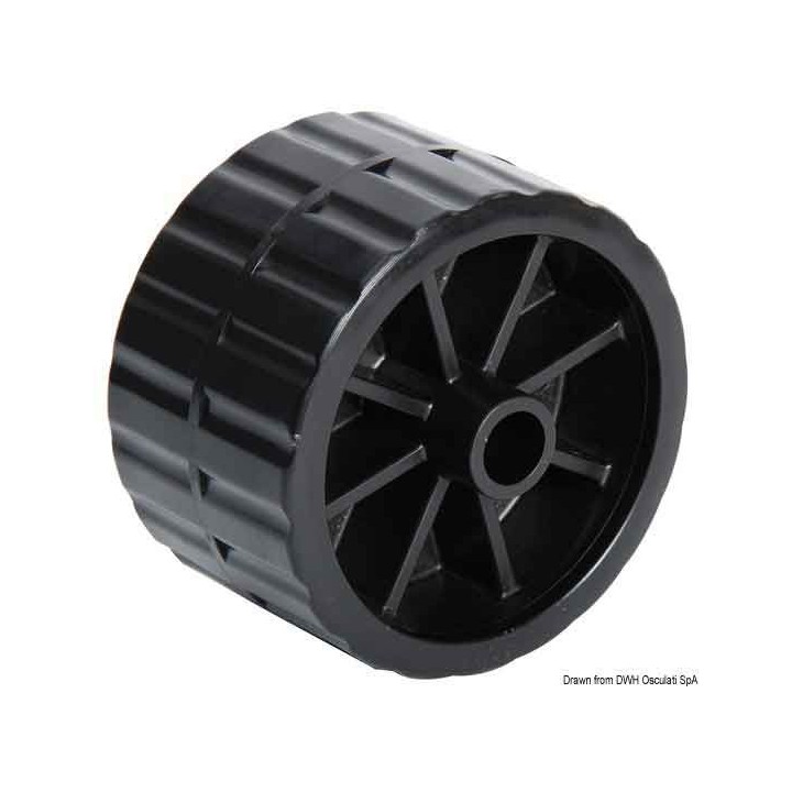 Roue latérale de remorque bateau