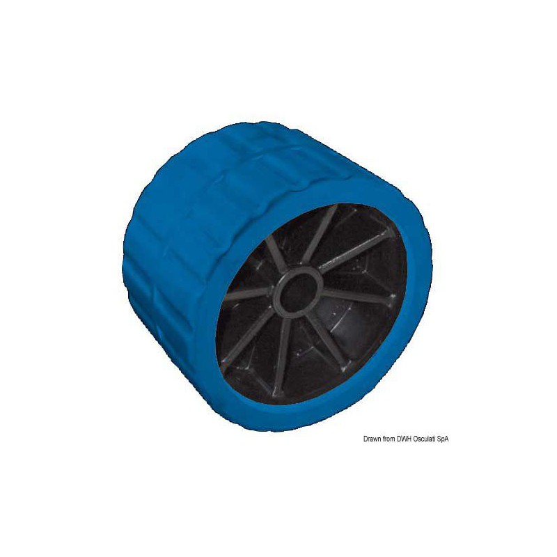 Roue latérale de remorque bateau