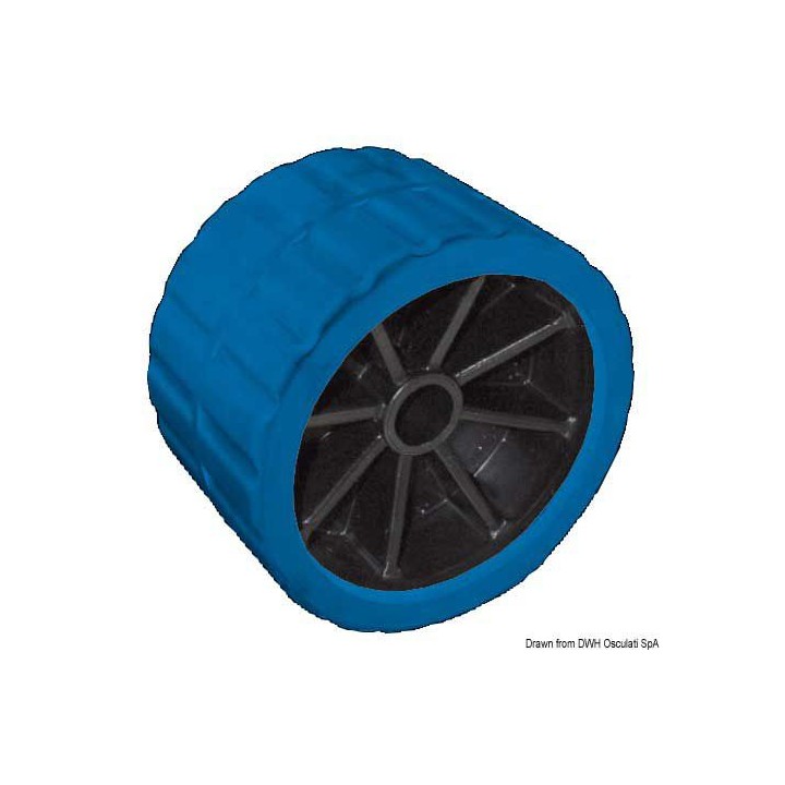 Roue latérale de remorque bateau