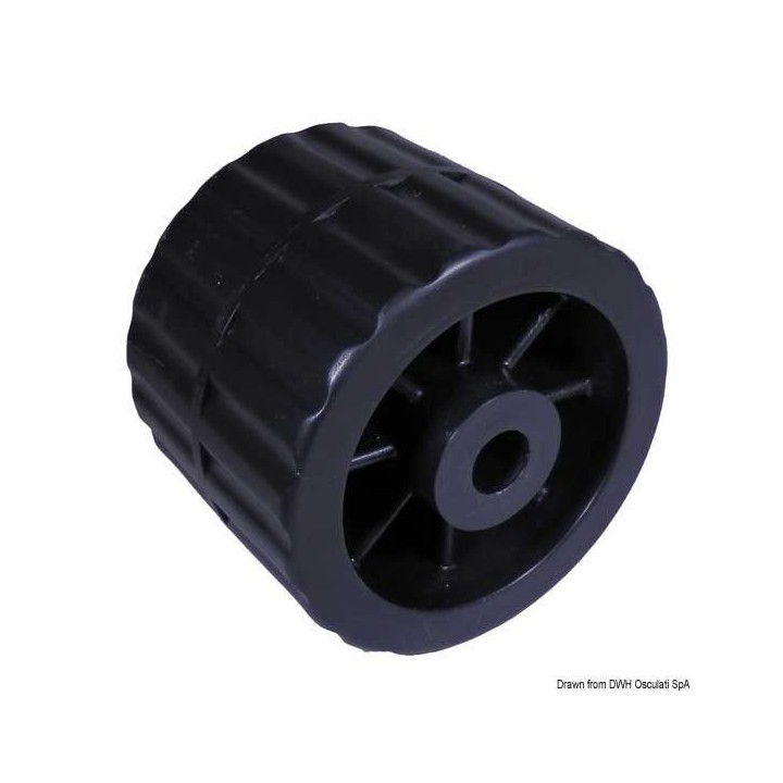 Roue latérale de remorque bateau