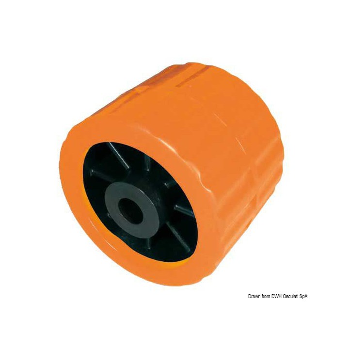 Roue latérale de remorque bateau