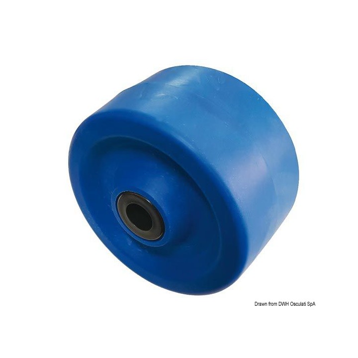 Roue latérale de remorque bateau