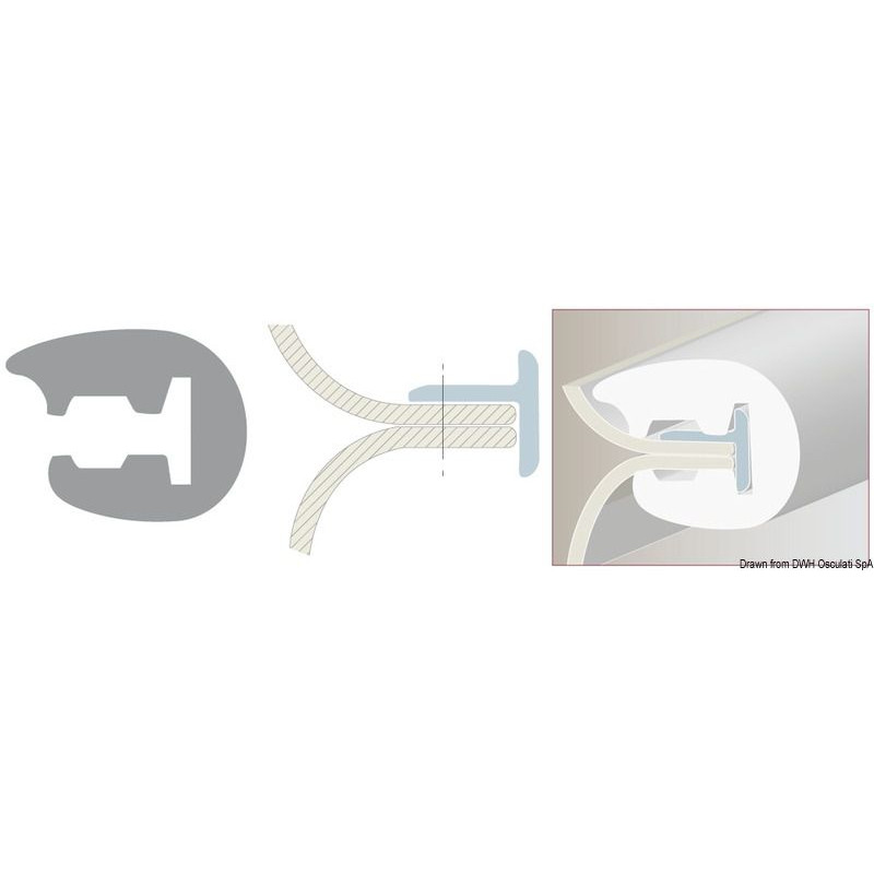 Défense de quai avec support de base en L