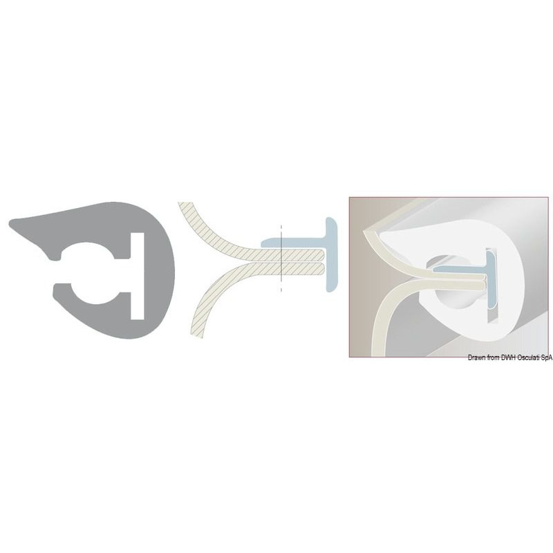 Défense de quai avec support de base en L