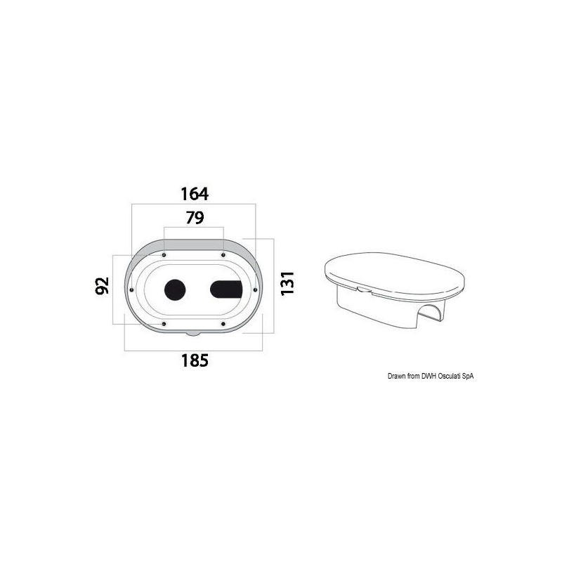 Coffret douche en Luran UV résistant