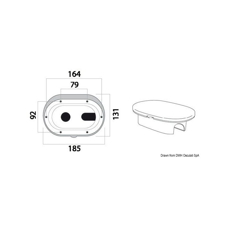 Coffret douche en Luran UV résistant