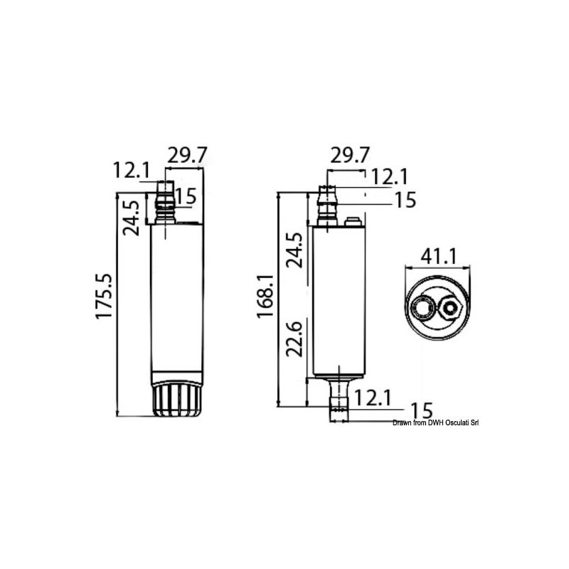 schema POMPE CENTRIFUGE IMMERGÉE