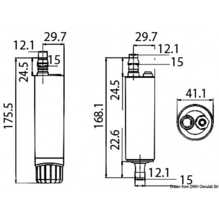 schema POMPE CENTRIFUGE IMMERGÉE